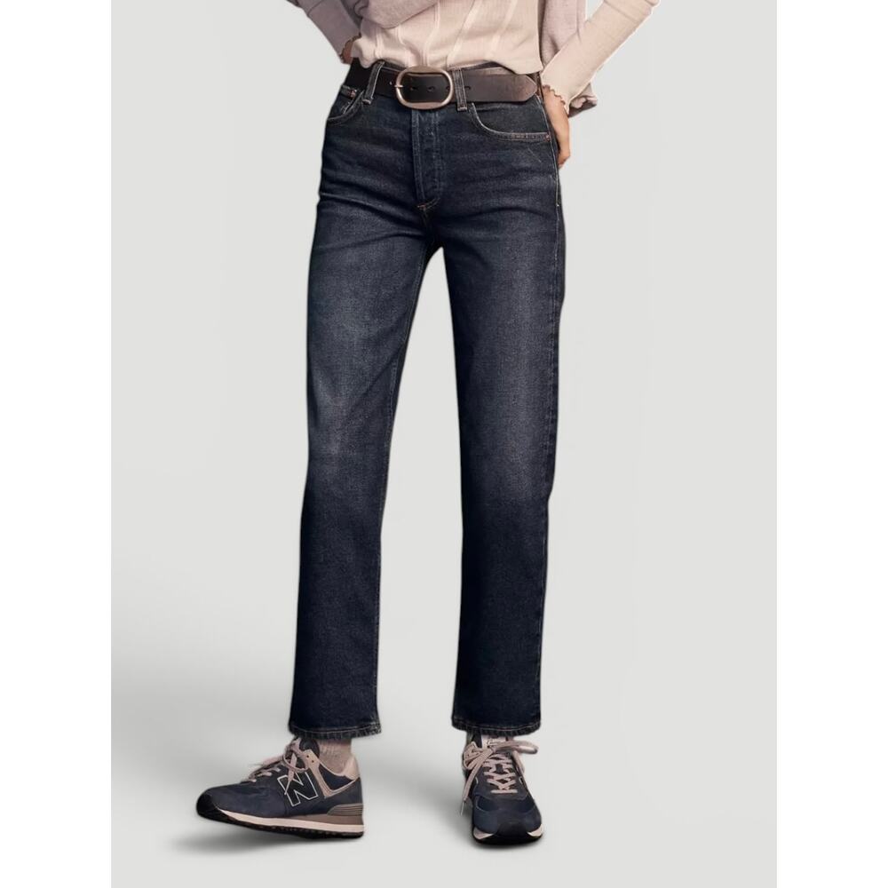 Citizens of Humanity Florence High-Rise Wide-Leg Jeans 33 Medium Wash